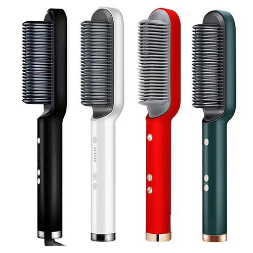 Brosse Lissante Professionnelle – Peigne Chauffant Électrique à Chauffe Rapide