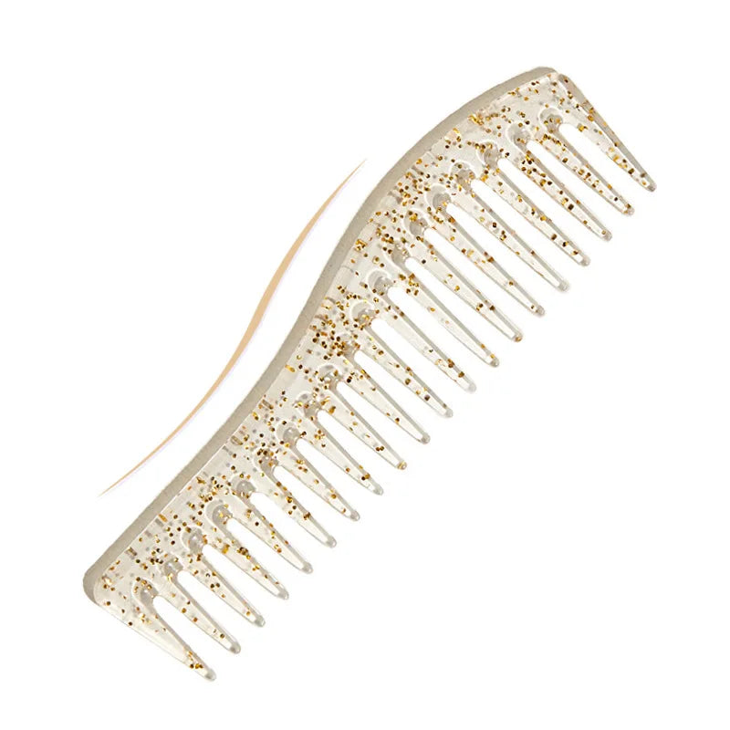 Peigne Professionnel Coiffure Grandes Dents - Brosse Démêlante Salon Barbier Résine