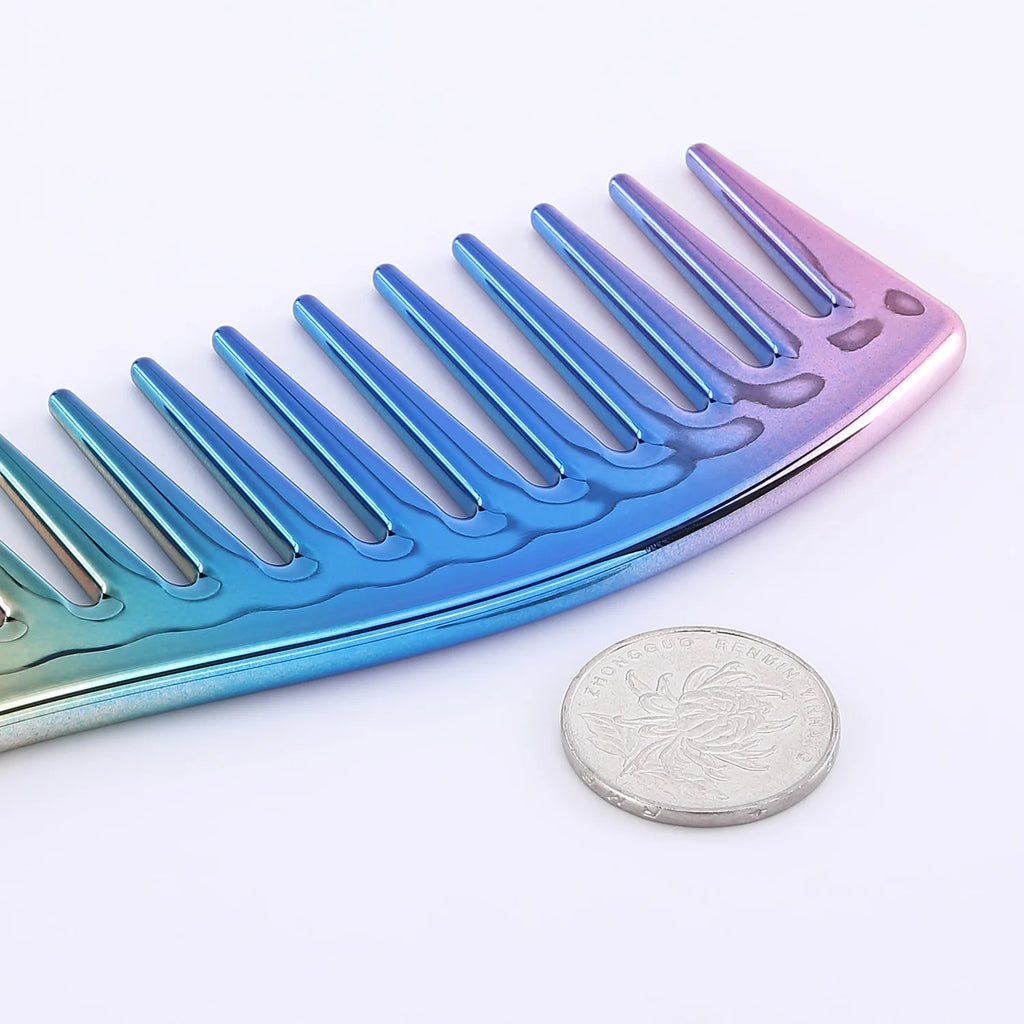 Peigne Professionnel Coiffure Grandes Dents - Brosse Démêlante Salon Barbier Résine