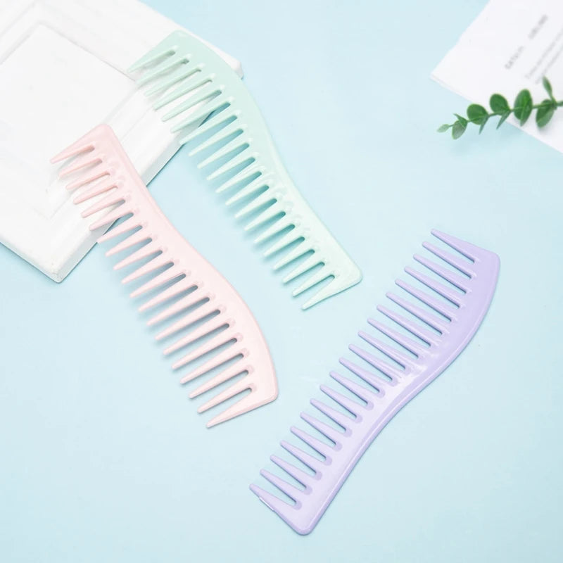 Peigne Professionnel Coiffure Grandes Dents - Brosse Démêlante Salon Barbier Résine