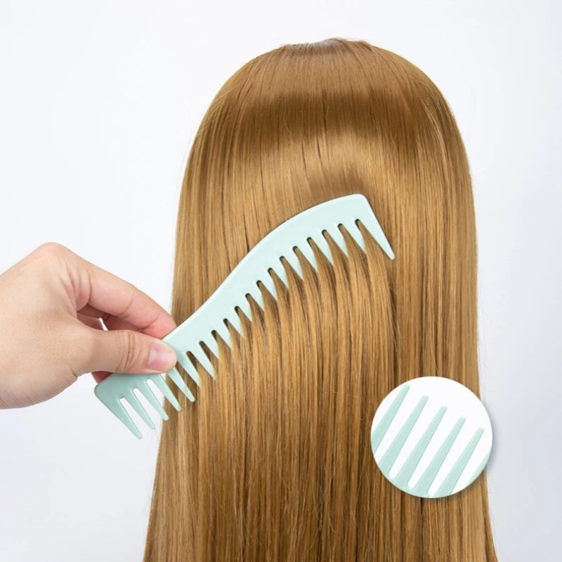 Peigne Professionnel Coiffure Grandes Dents - Brosse Démêlante Salon Barbier Résine