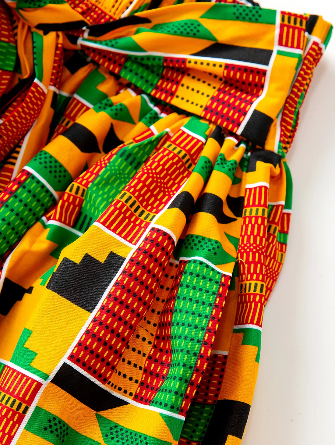 Jupe Longue Africaine Maxi Imprimé Kente Wax - 100% Coton Traditionnel Femme