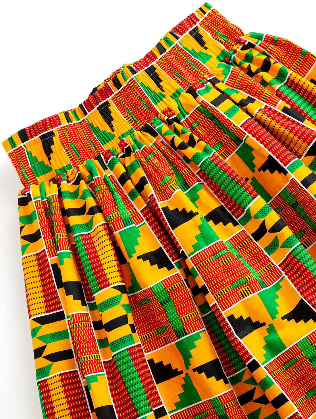 Jupe Longue Africaine Maxi Imprimé Kente Wax - 100% Coton Traditionnel Femme