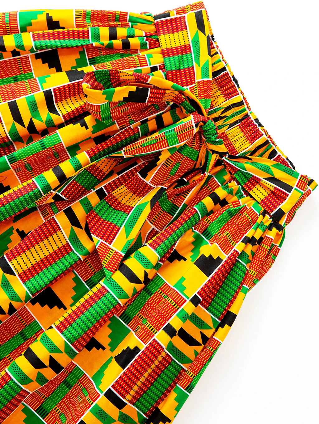 Jupe Longue Africaine Maxi Imprimé Kente Wax - 100% Coton Traditionnel Femme