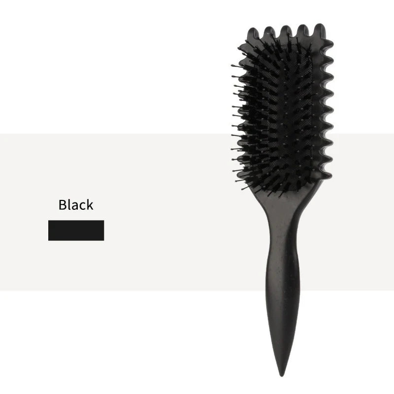 Brosse Coiffante pour Cheveux Bouclés - Peigne Démêlant Professionnel Salon Homme Femme