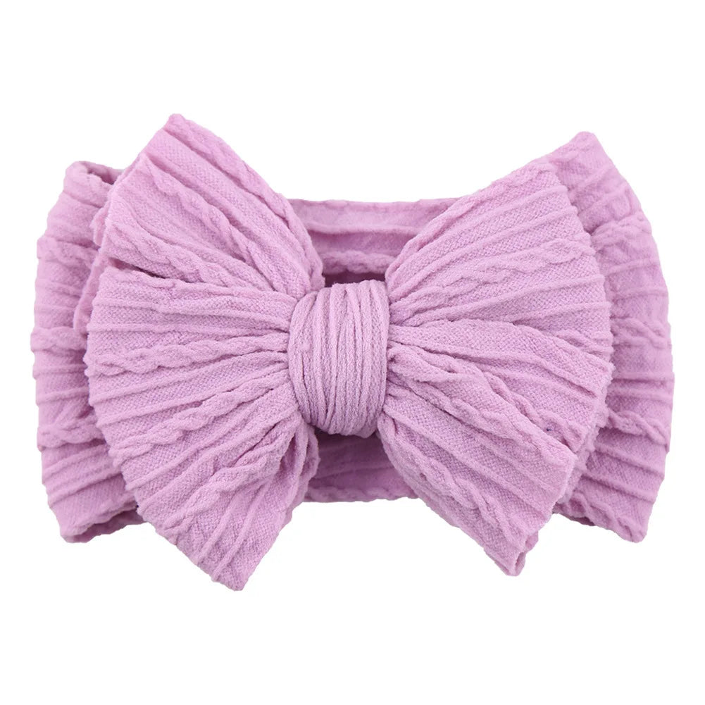 Bandeau Turban pour Bébé Fille avec Nœud - Accessoire Cheveux Enfant Rouge