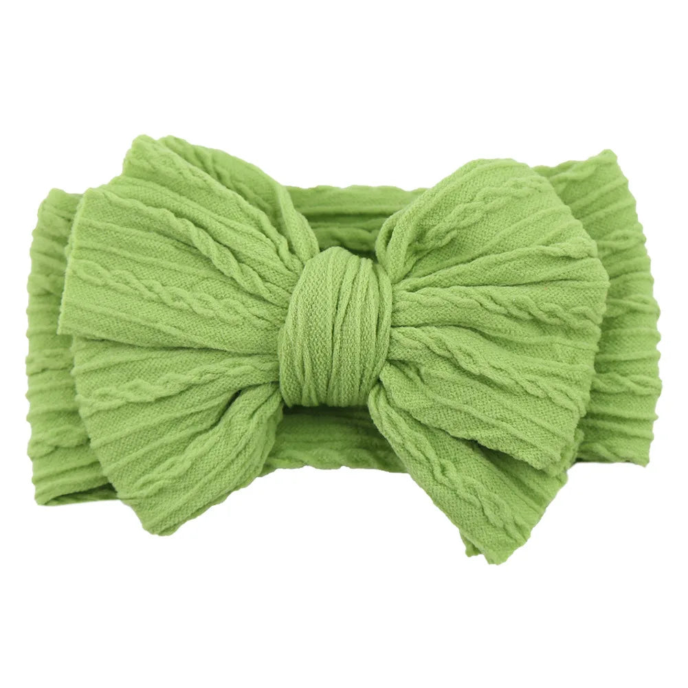 Bandeau Turban pour Bébé Fille avec Nœud - Accessoire Cheveux Enfant Rouge