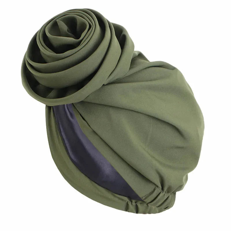 Bonnet Africain Femme Ankara Floral - Turban Grande Fleur - Foulard Hijab Indien