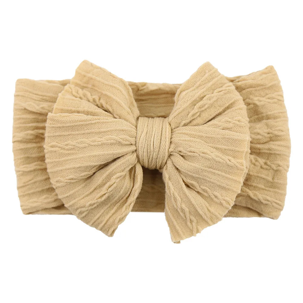 Bandeau Turban pour Bébé Fille avec Nœud - Accessoire Cheveux Enfant Rouge