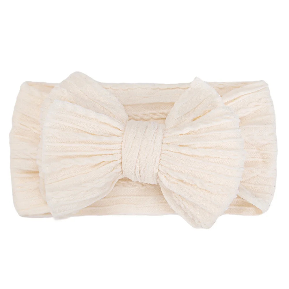 Bandeau Turban pour Bébé Fille avec Nœud - Accessoire Cheveux Enfant Rouge