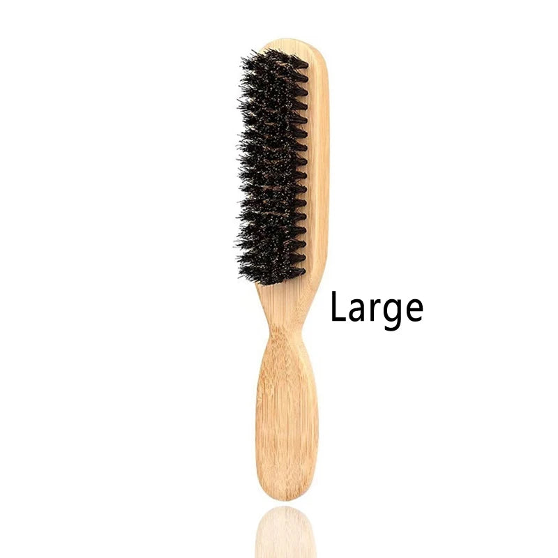 Peigne Bois Queue Pointue Poils Naturels - Démêlant Anti-Statique Mixte - Lisse Sans Casse