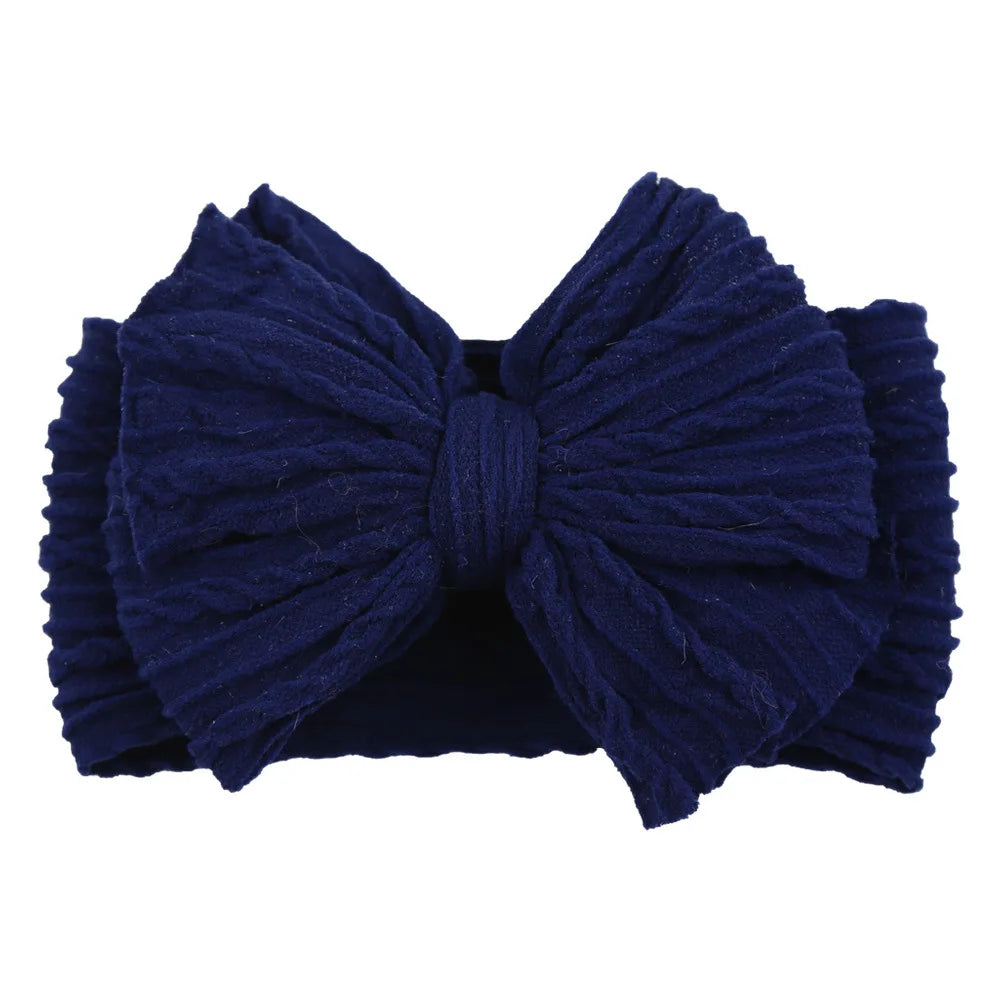 Bandeau Turban pour Bébé Fille avec Nœud - Accessoire Cheveux Enfant Rouge