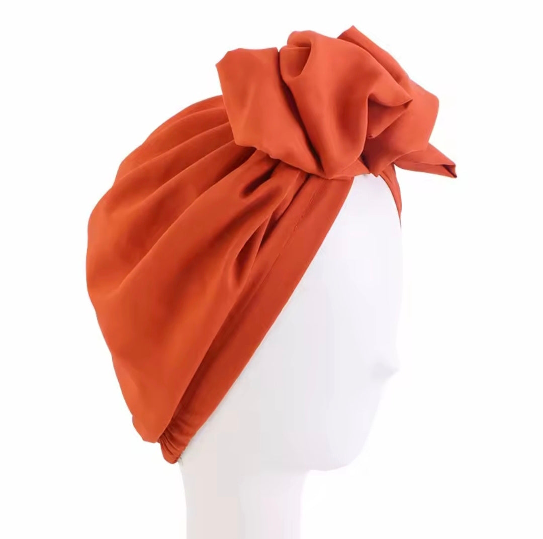 Turban noué pour femme en coton respirant